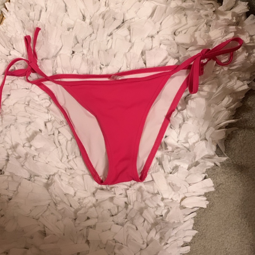 Bright Pink VS String Bikini Bottom